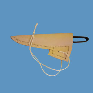 scissor snips in hand made leather case