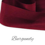 hand dyed silk ribbon in a burgundy colour